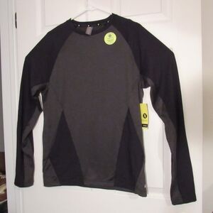 Xersion Mens Training Quick-Dri, Athletic Wear, L/S Green Shirt, Sz:S RN:93677